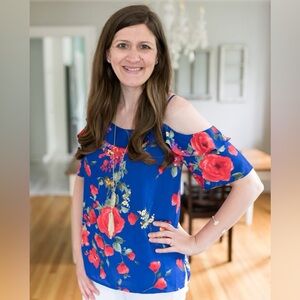 Floral off the shoulder top